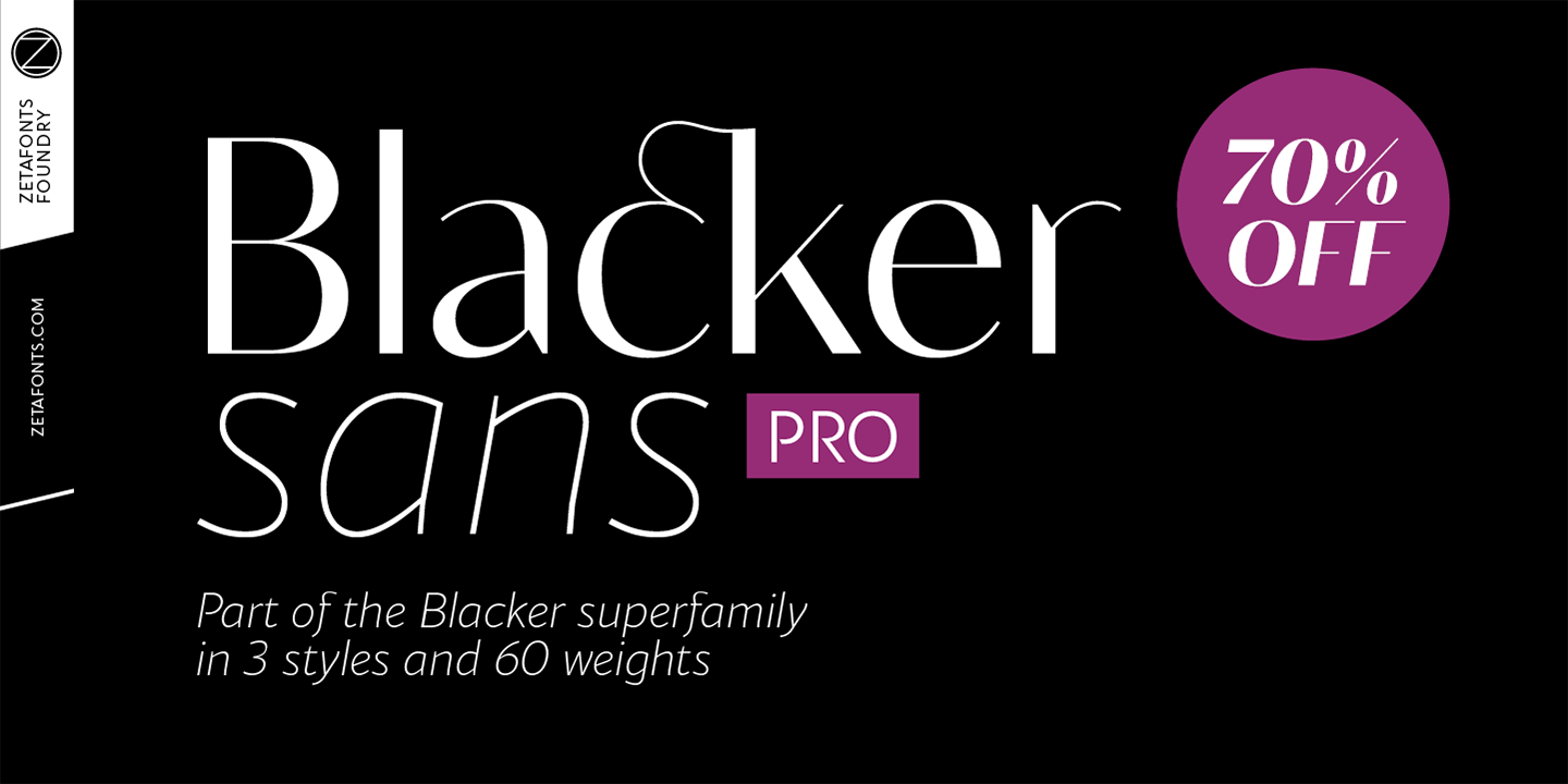 Blacker Sans Pro
